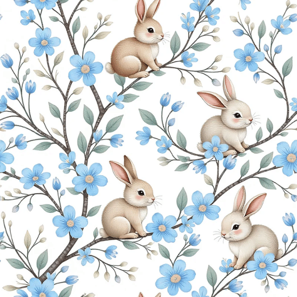 Tricoline Páscoa Coelhinho nos Galhos