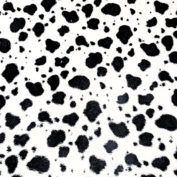 Fleece Vaquinha preto e branco