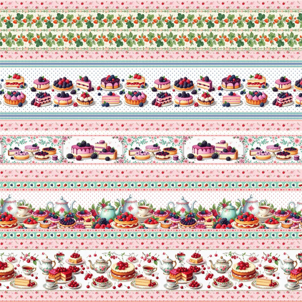 Tricoline Barrado Doces Delicadeza