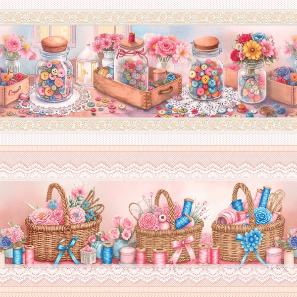 Tricoline Barrado Painél Ateliê da Costura