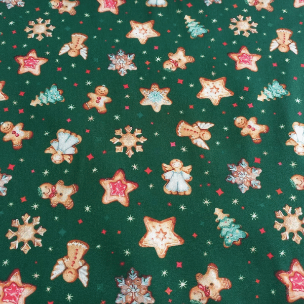 Tricoline Biscoitos de Natal Verde