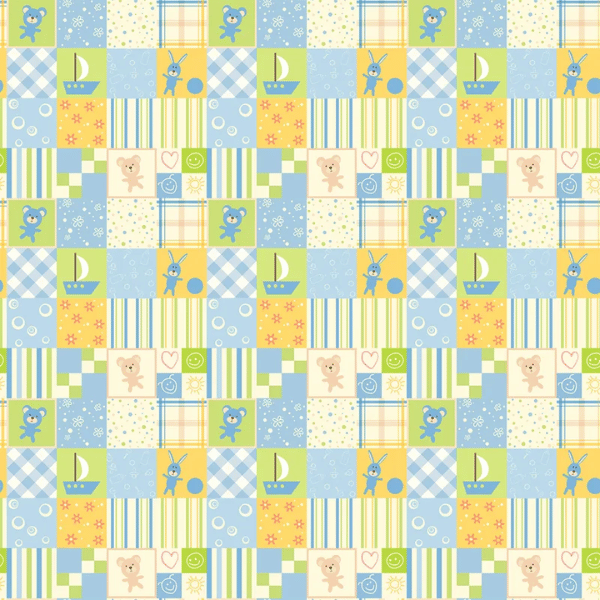 Tricoline Estampado Ursinho Baby Azul