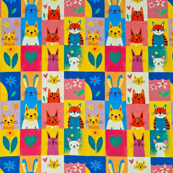 Tricoline Estampado Bichinhos Coloridos