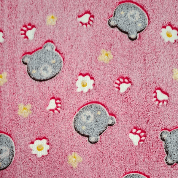 Tecido Fleece Infantil Ursinhos Brilha no Escuro