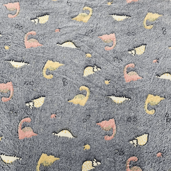 Fleece Mágico Brilha no Escuro Dinossauros
