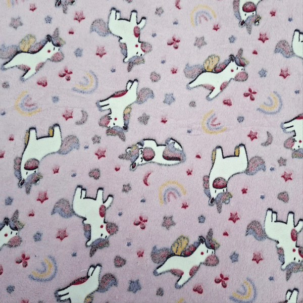Fleece Infantil Unicórnios Brilha no Escuro