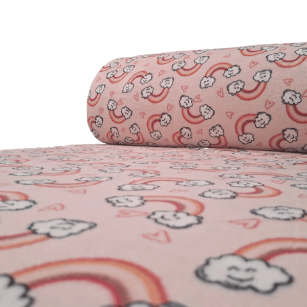 Fleece Infantil Arco-Íris rosê