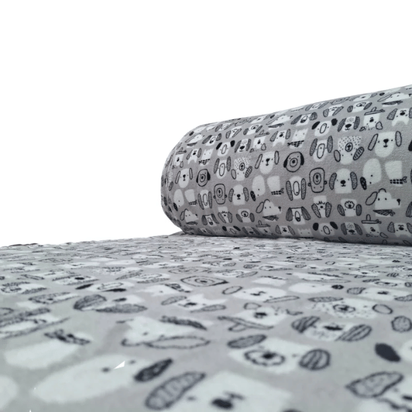 Fleece Infantil Cachorrinhos Cinza