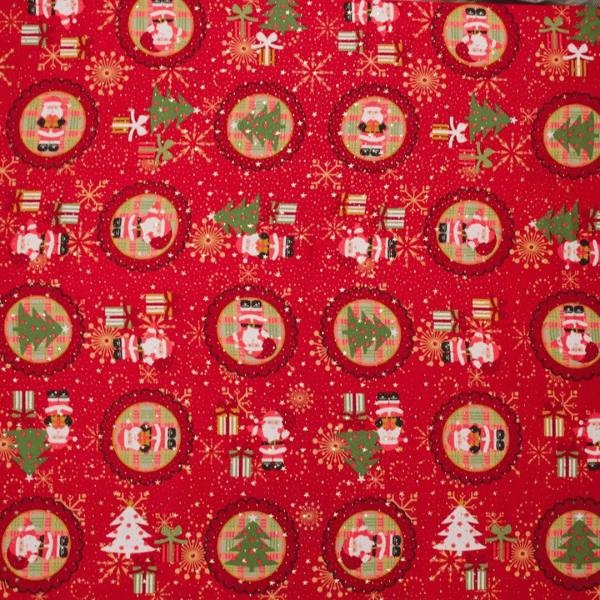 Oxford Estampado Natal Presentes e Papai Noel