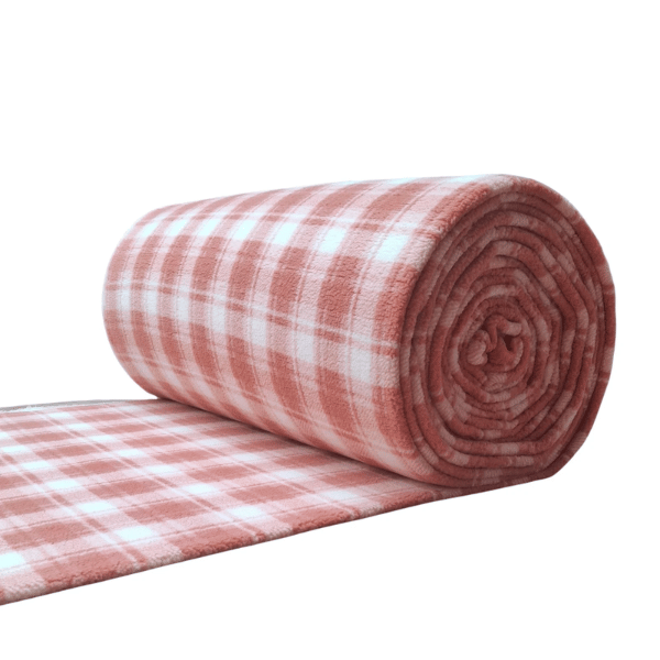 Sherpa Estampado Plush D1 Rosa Chá