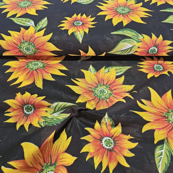 Tecido Chita Floral Girassol