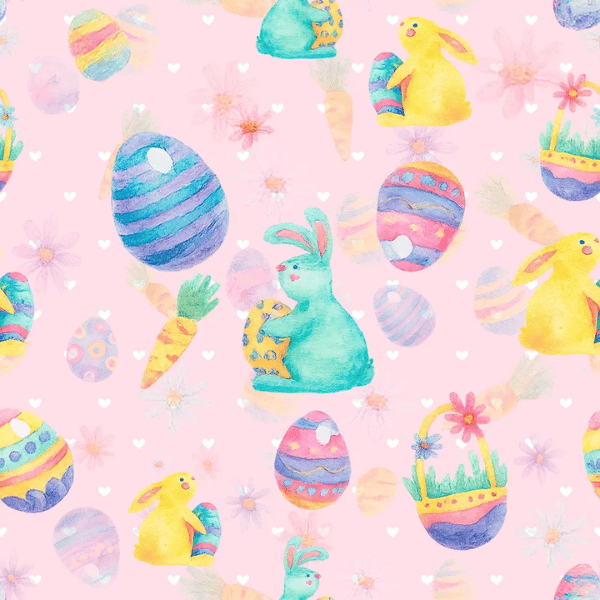 Páscoa Encantada Coelhos & Ovinhos - Meio metro (50cm x 150 cm)